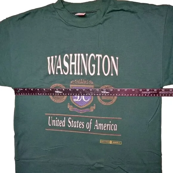 Washington DC T-Shirt Sz Large 50/50 BULTI Tag Made in USA 90s Y2K Vtg - Picture 6 of 8